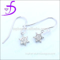 wholesale fashion jewelry 925 silver six point star drop earring ear studs
